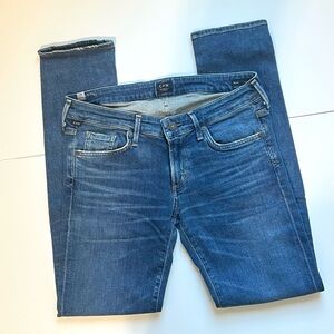 Citizens Of Humanity Racer Low Rise Distressed Skinny Jeans Size 29